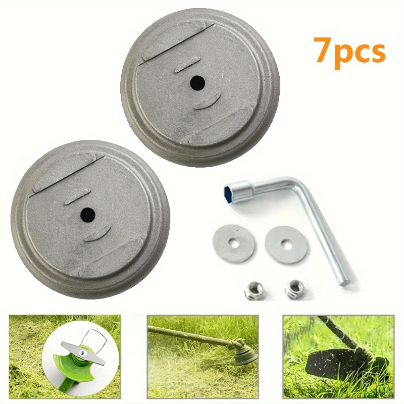 Gardening Tools Combo - 7pcs electric lawn mower blade base