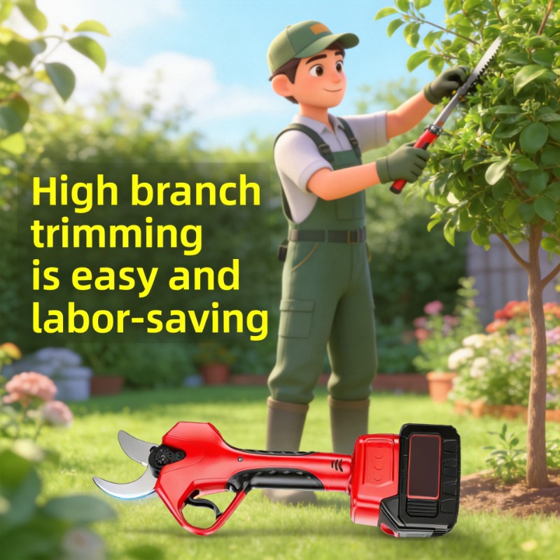 Gardening Tools To Cut Branches - Rechargeable Lithium Battery Electric Pruning Shears