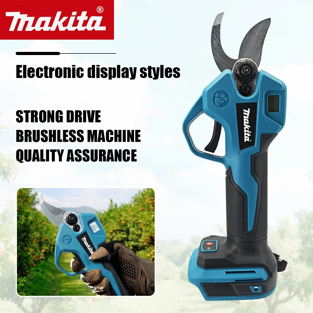 Gardening Tools Usa - Makita Brushless Electric Pruner 4 Gears