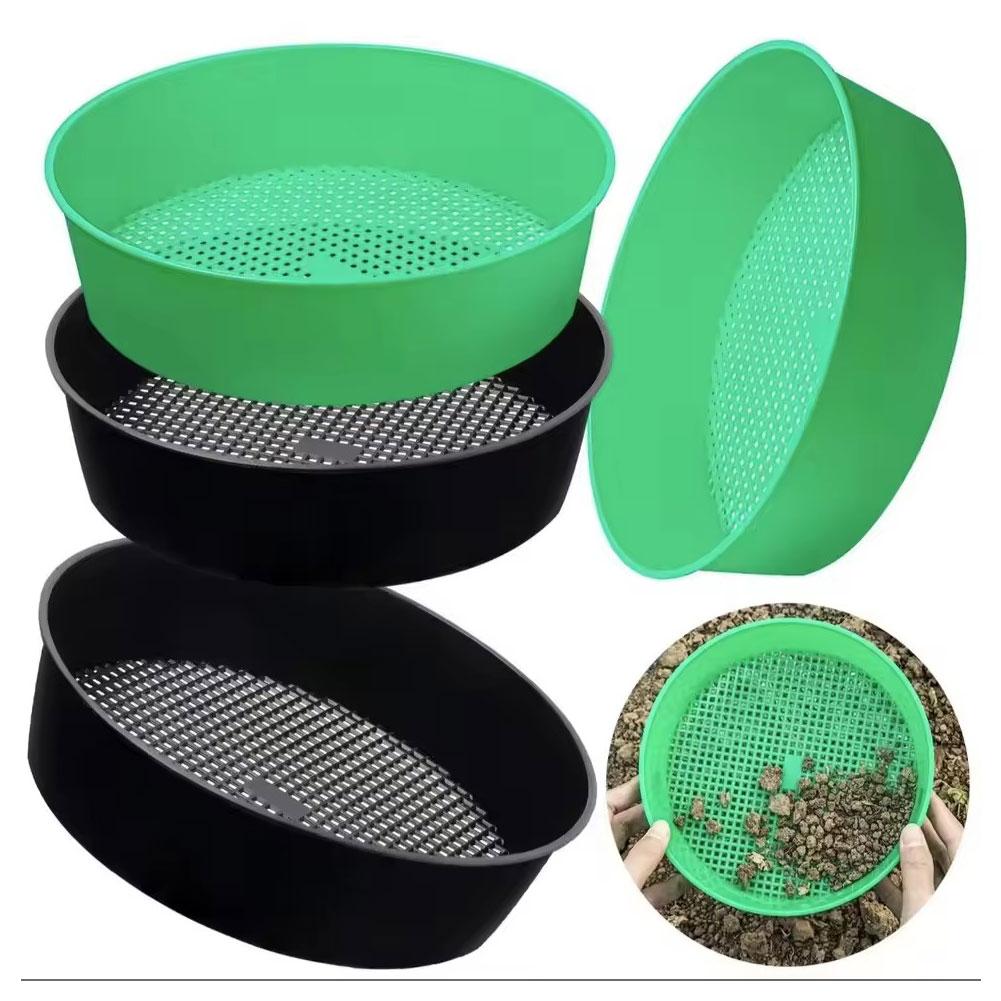 Gardening Tools You Need - Round Plastic Soil Sifter Tool Heavy