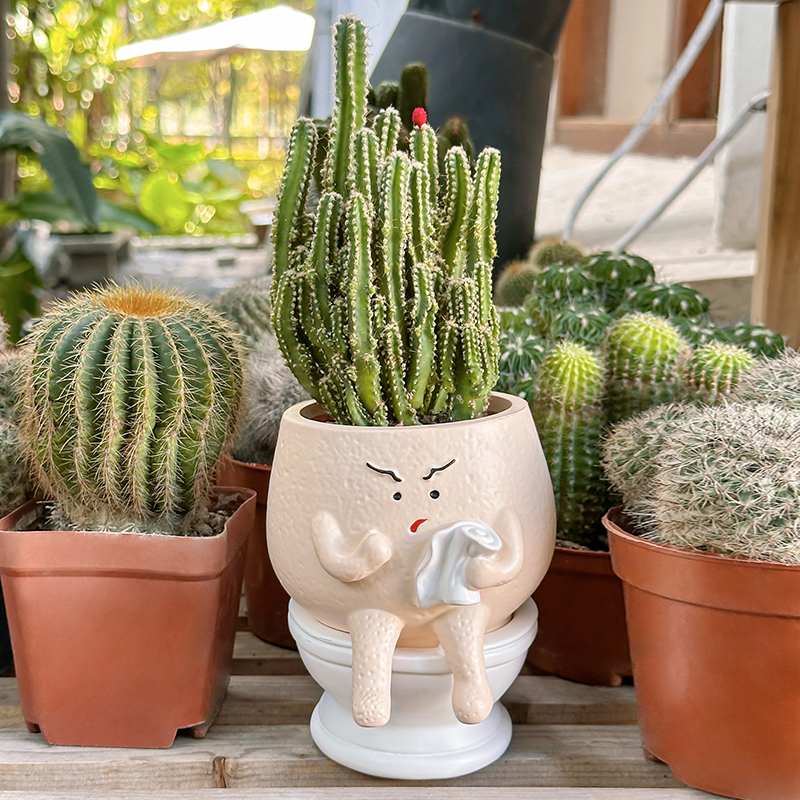 Gardening Tools Cute - Funny Ghost Toilet Resin Succulent Planter