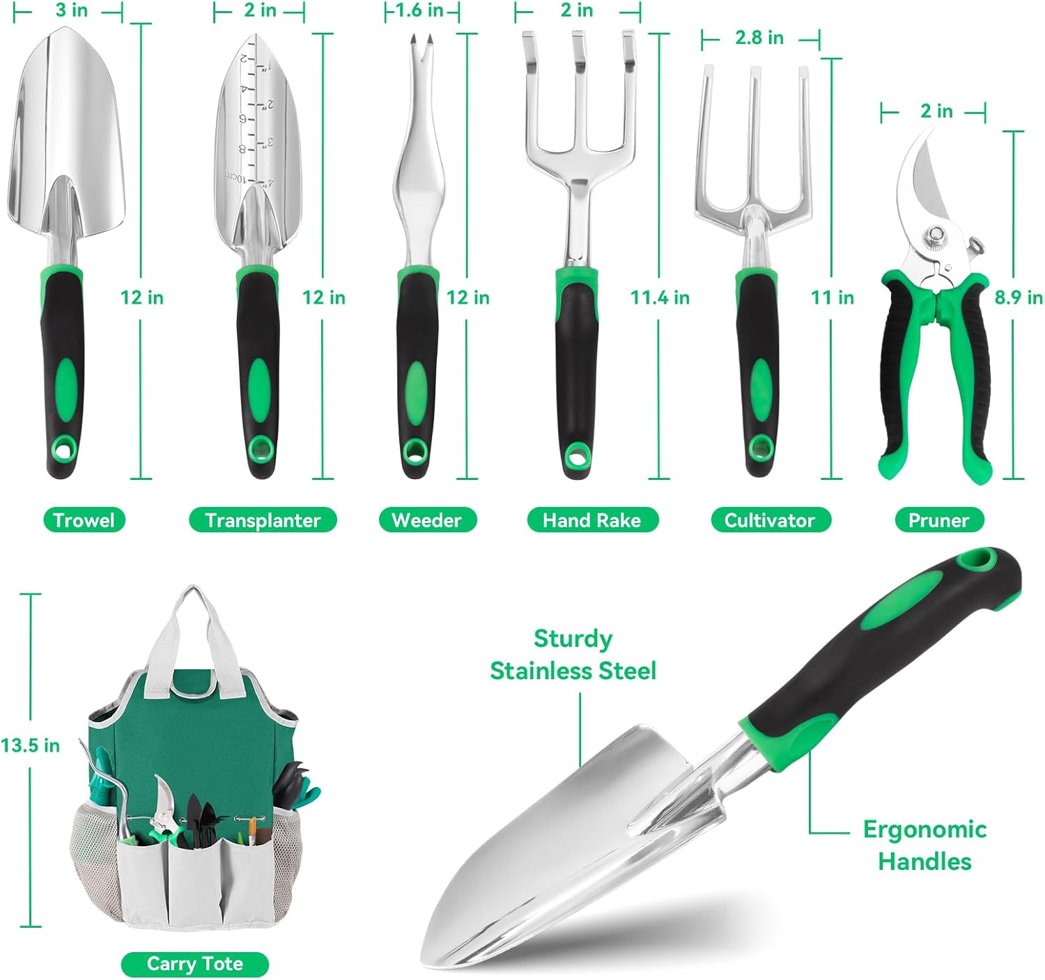 Garden Tool Set, Including 9 S – обзор и цена Gardening Tools Gloves