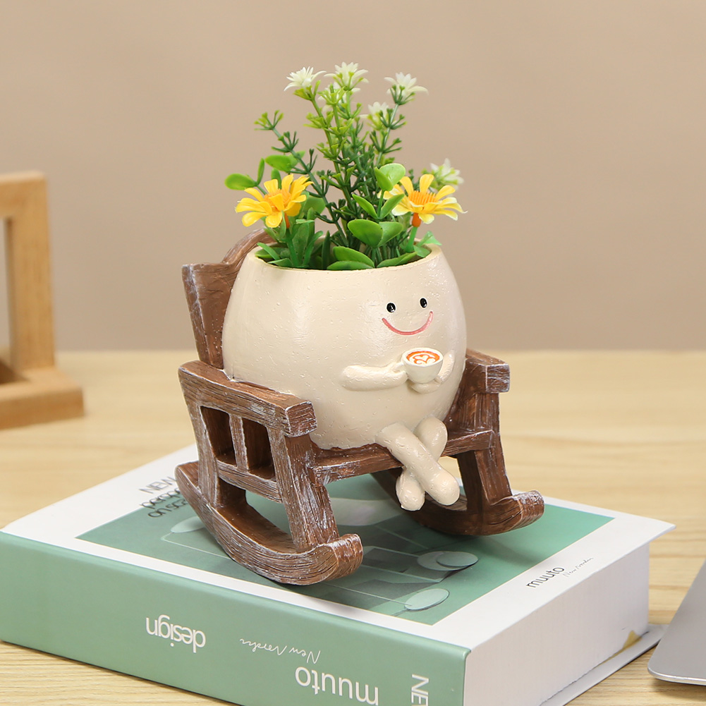 Chair/Swing Smile Face Planter – обзор и цена Gardening Tools Cute