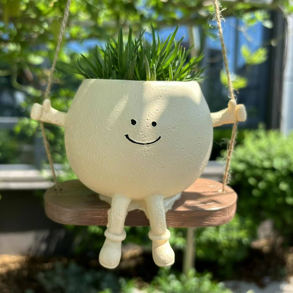 Chair/Swing Smile Face Planter – обзор и цена Gardening Tools Cute