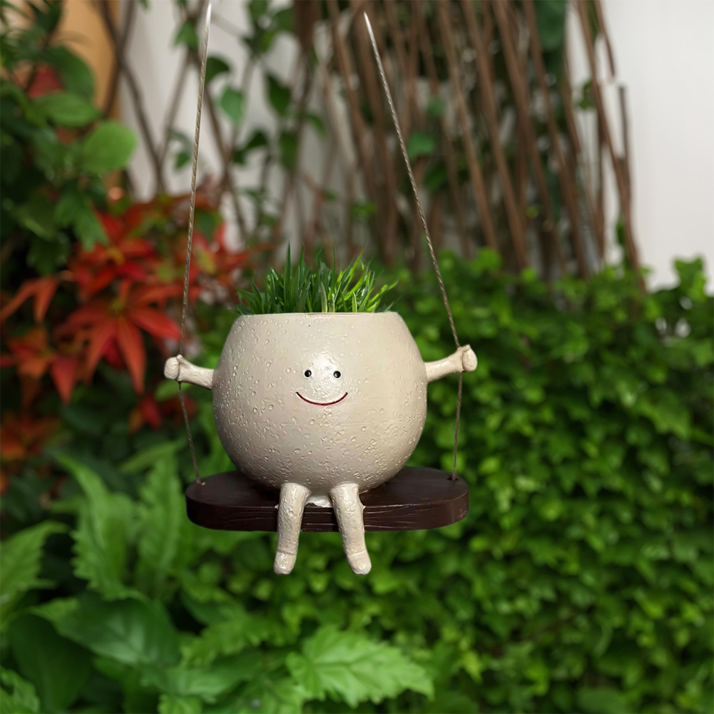 Chair/Swing Smile Face Planter – обзор и цена Gardening Tools Cute