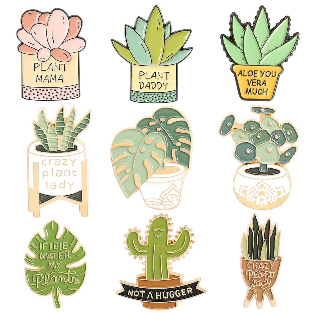 Potted Plant Brooch Monstera A – обзор и цена Gardening Tools Cute