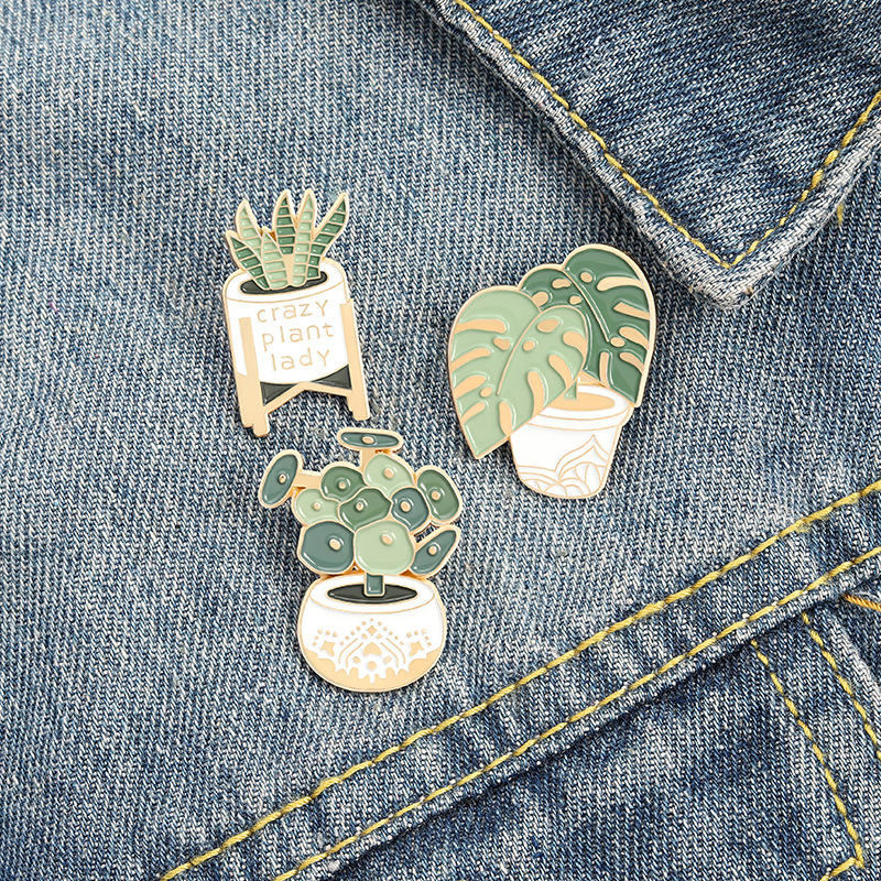 Potted Plant Brooch Monstera A – обзор и цена Gardening Tools Cute