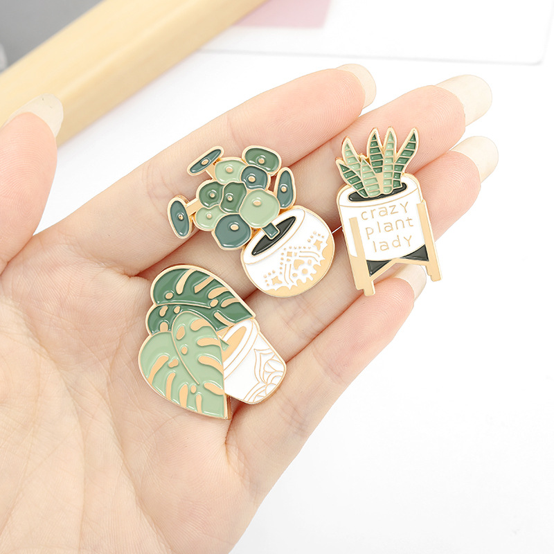 Potted Plant Brooch Monstera A – обзор и цена Gardening Tools Cute