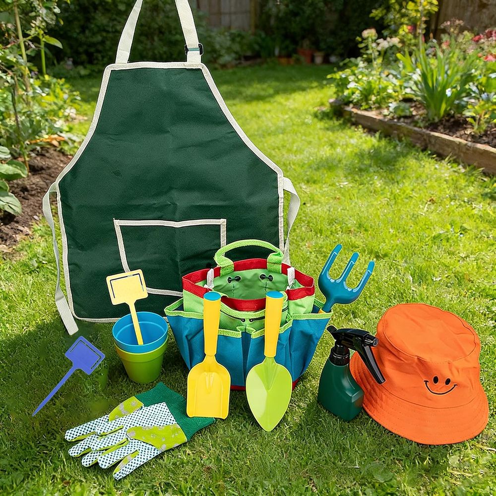 Children's Pink Metal Wheelbar – обзор и цена Gardening Tools Gloves