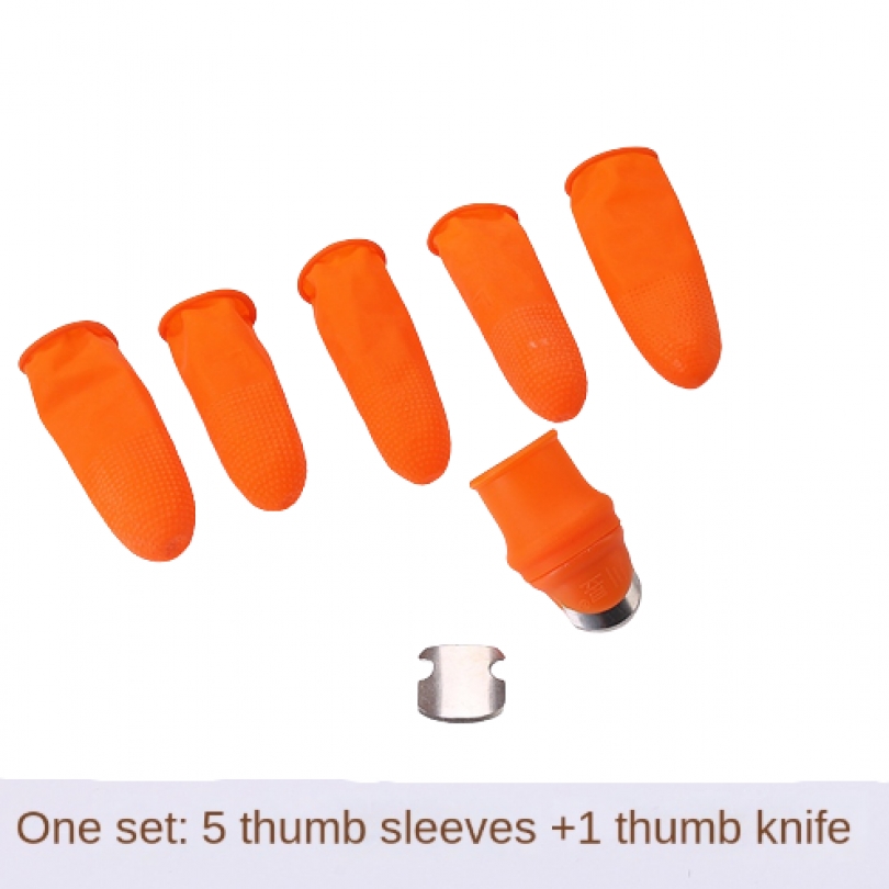 6pcs Steel Thumb Cutter Knife  – обзор и цена Gardening Tools Gloves