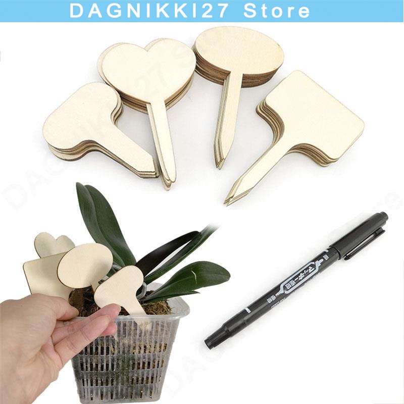 10x T-Type Wooden Plant Labels – обзор и цена Gardening Tools Types