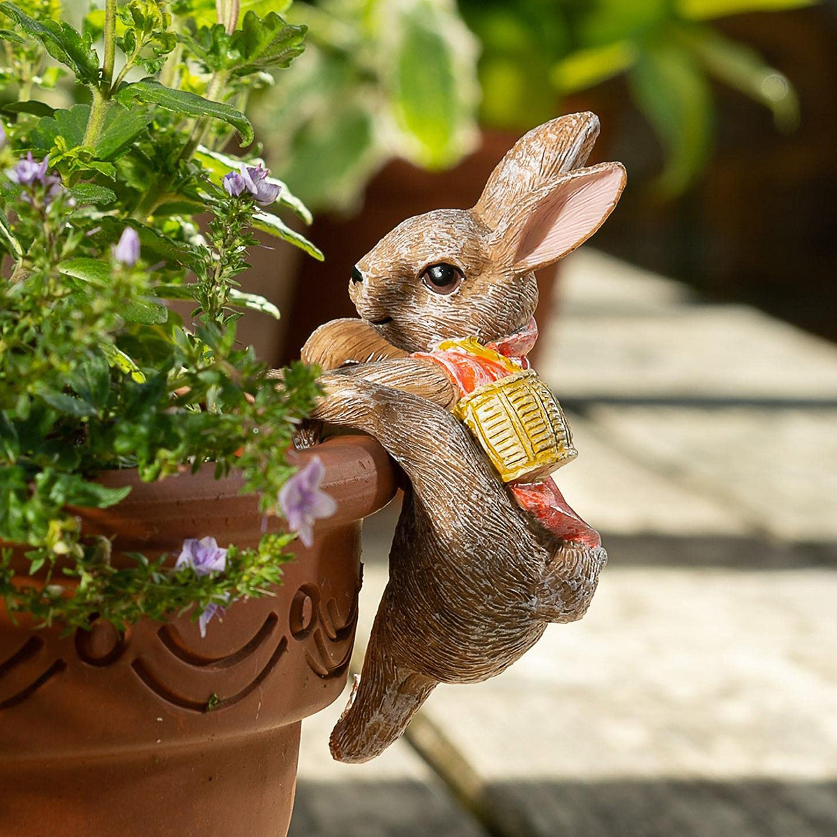 Cute Resin Rabbit Flower Pot H – обзор и цена Gardening Tools Cute