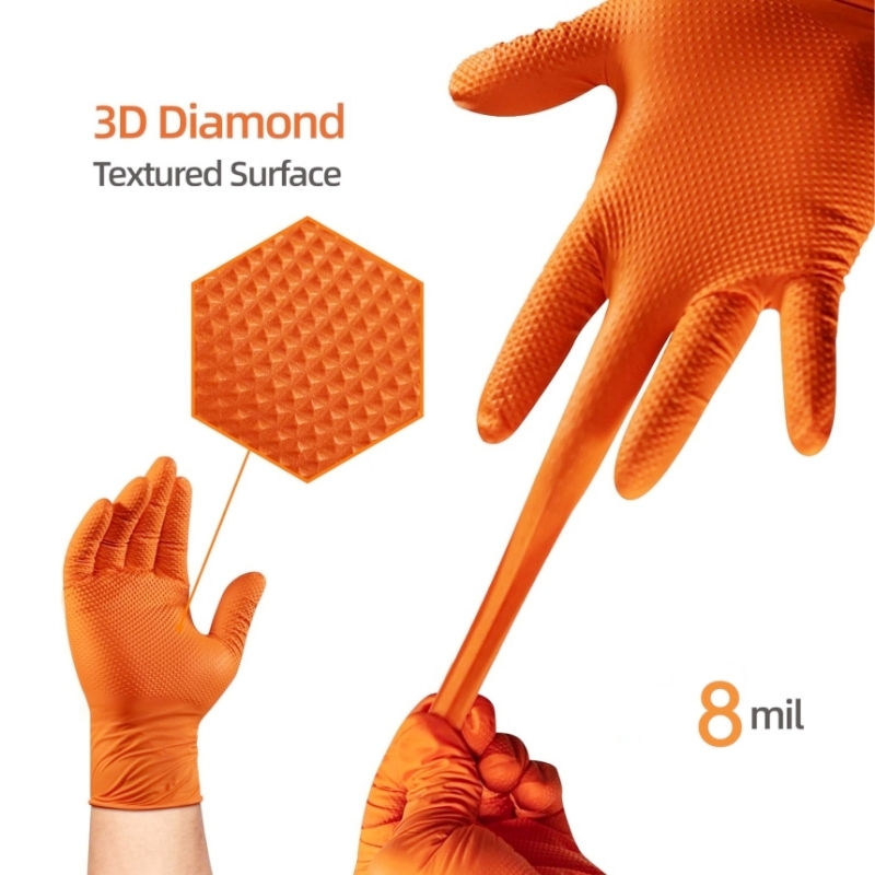 Heavy Duty Orange Nitrile Glov – обзор и цена Gardening Tools Gloves
